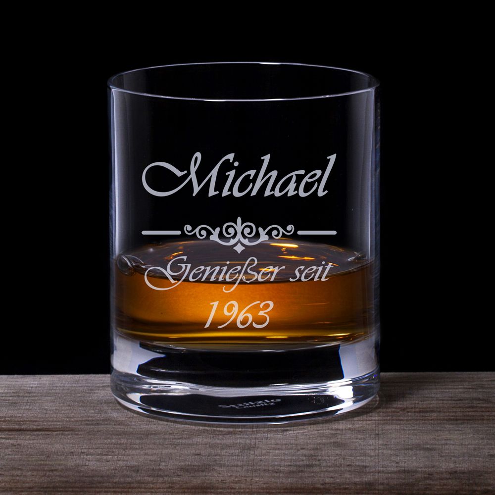 Whiskyglas mit Gravur - Genießer