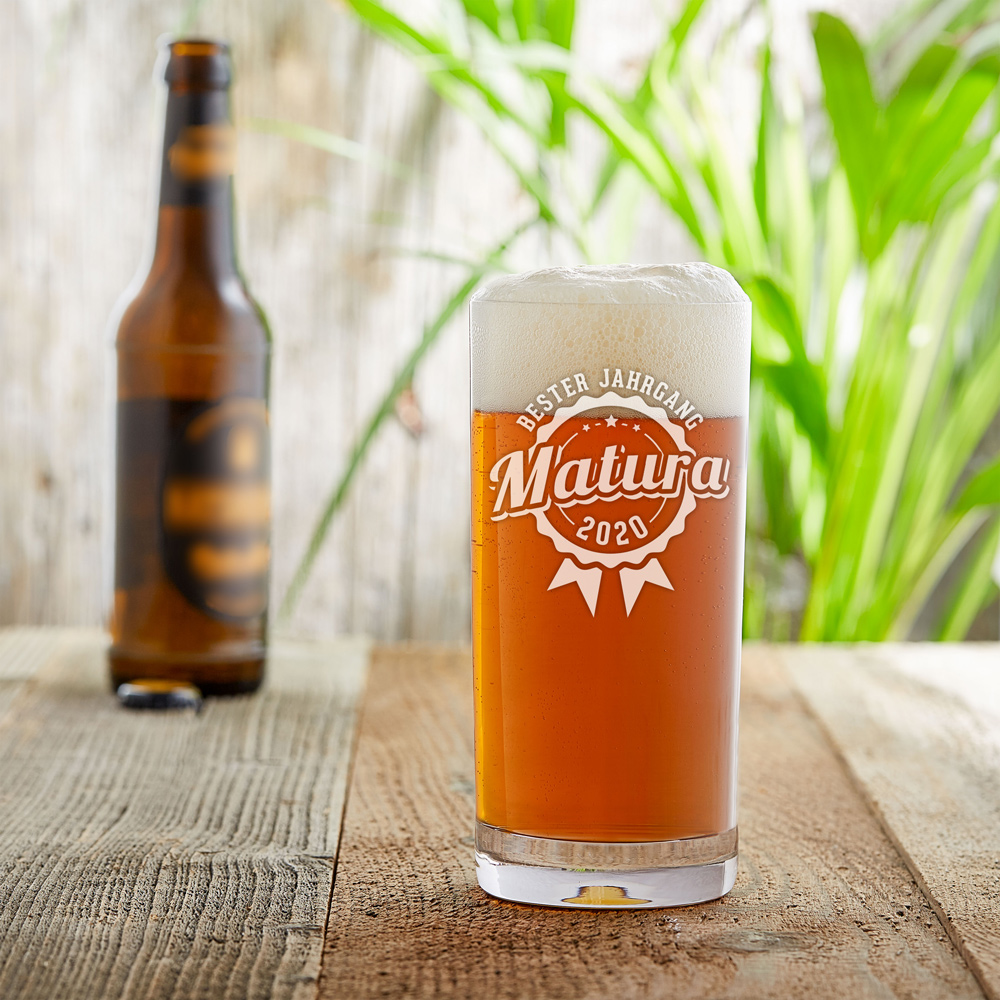 Craft Bier Glas mit Gravur - Matura Jahrgang