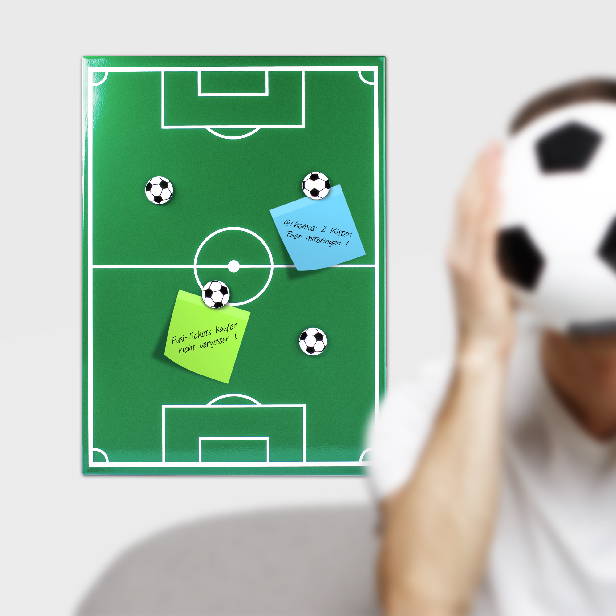 Memotafel Fußball - Magnetboard