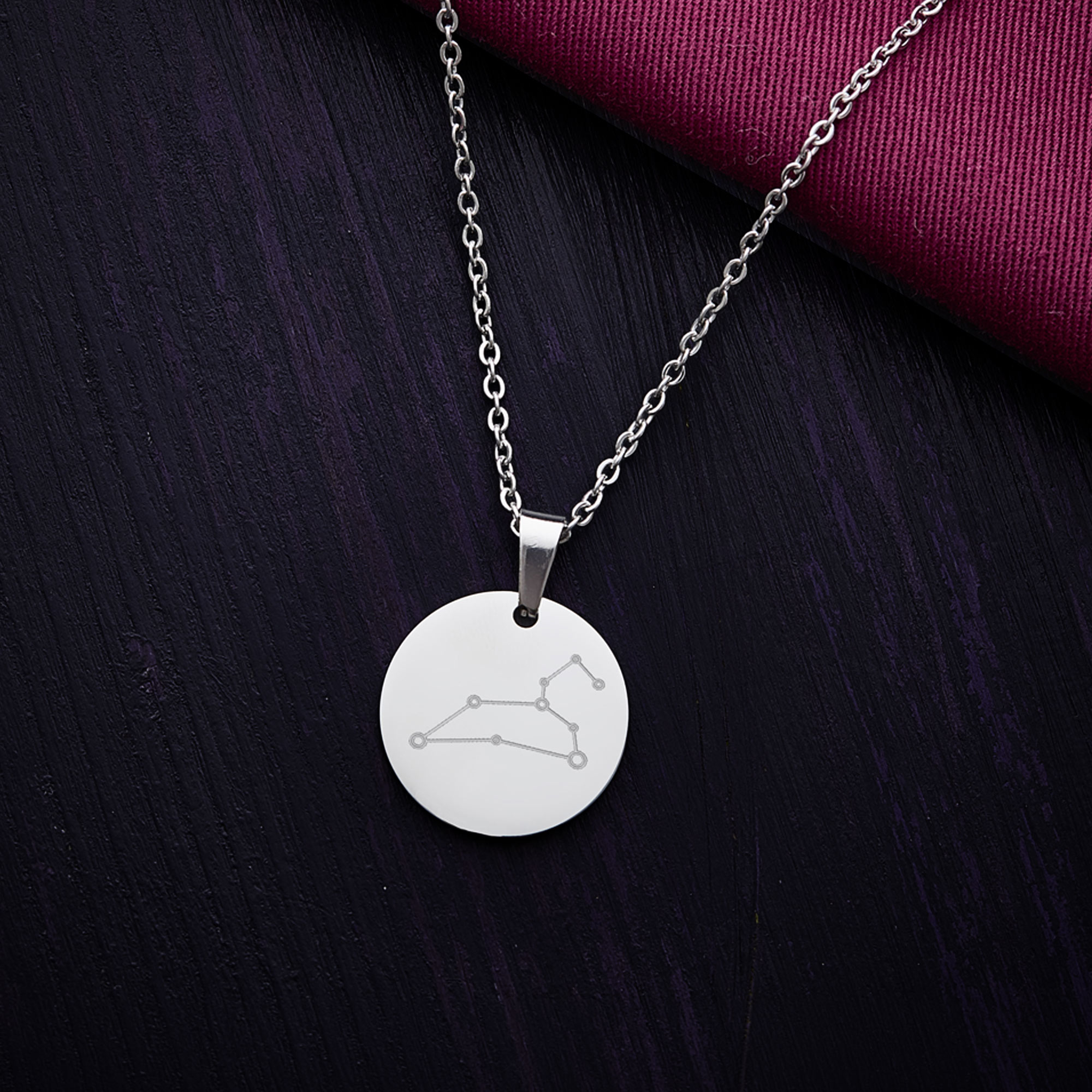 Kette mit Sternbild-Anhänger - Edelstahl - Silber Kette mit Sternbild-Anhänger - Edelstahl - Silber