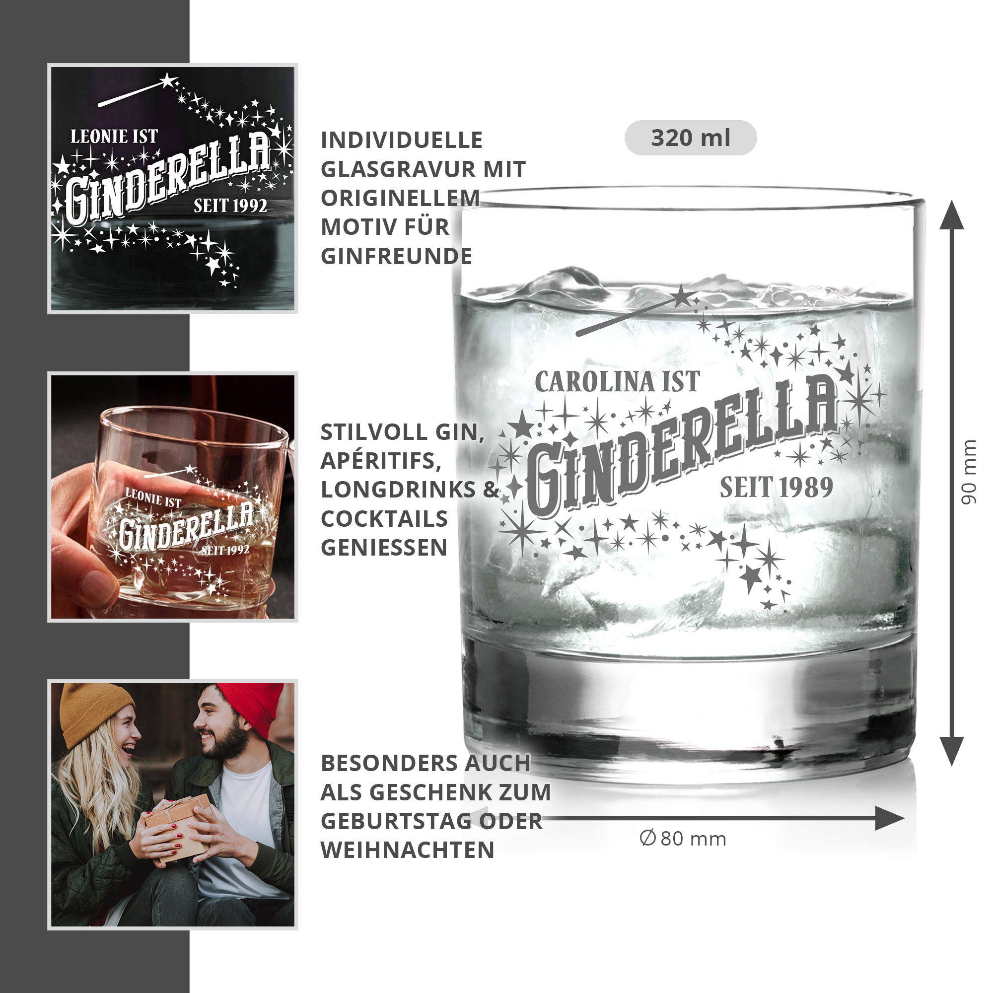 Ginglas Tumbler - Ginderella