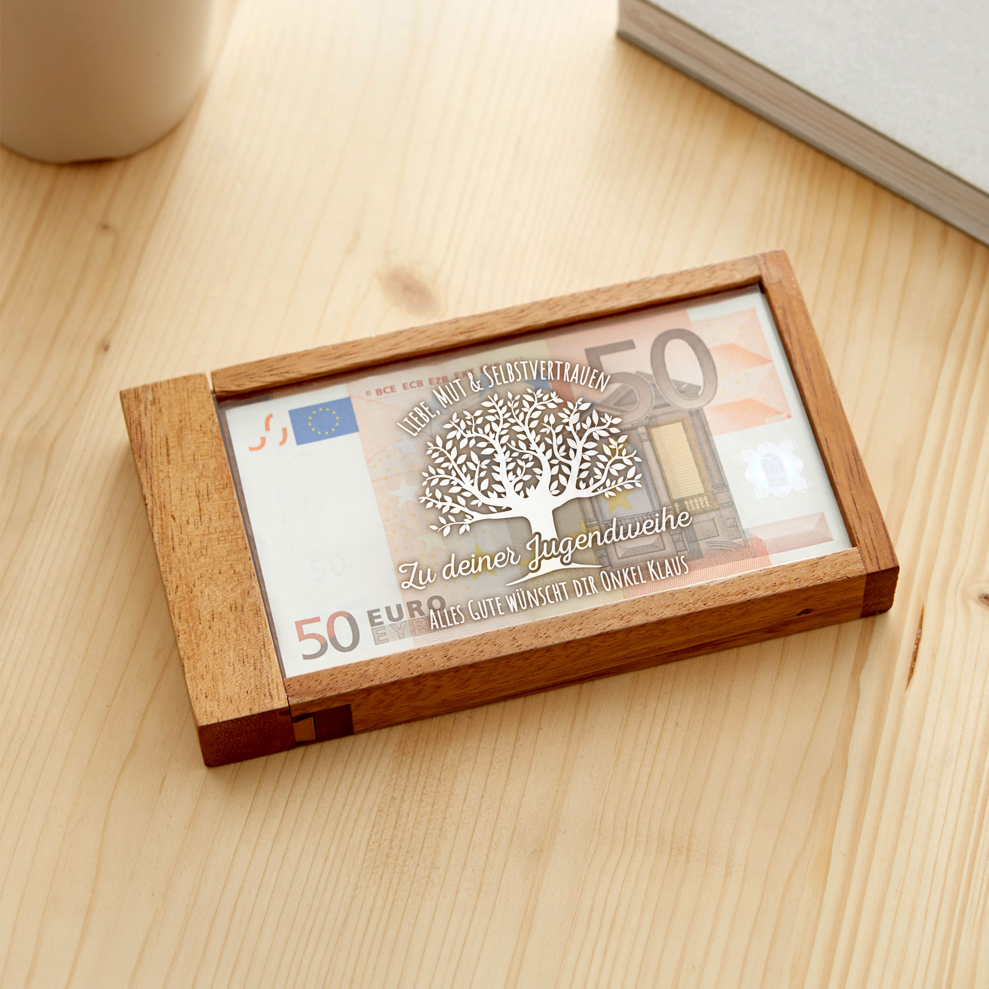 Magische Geldgeschenkbox zur Jugendweihe - Personalisiert