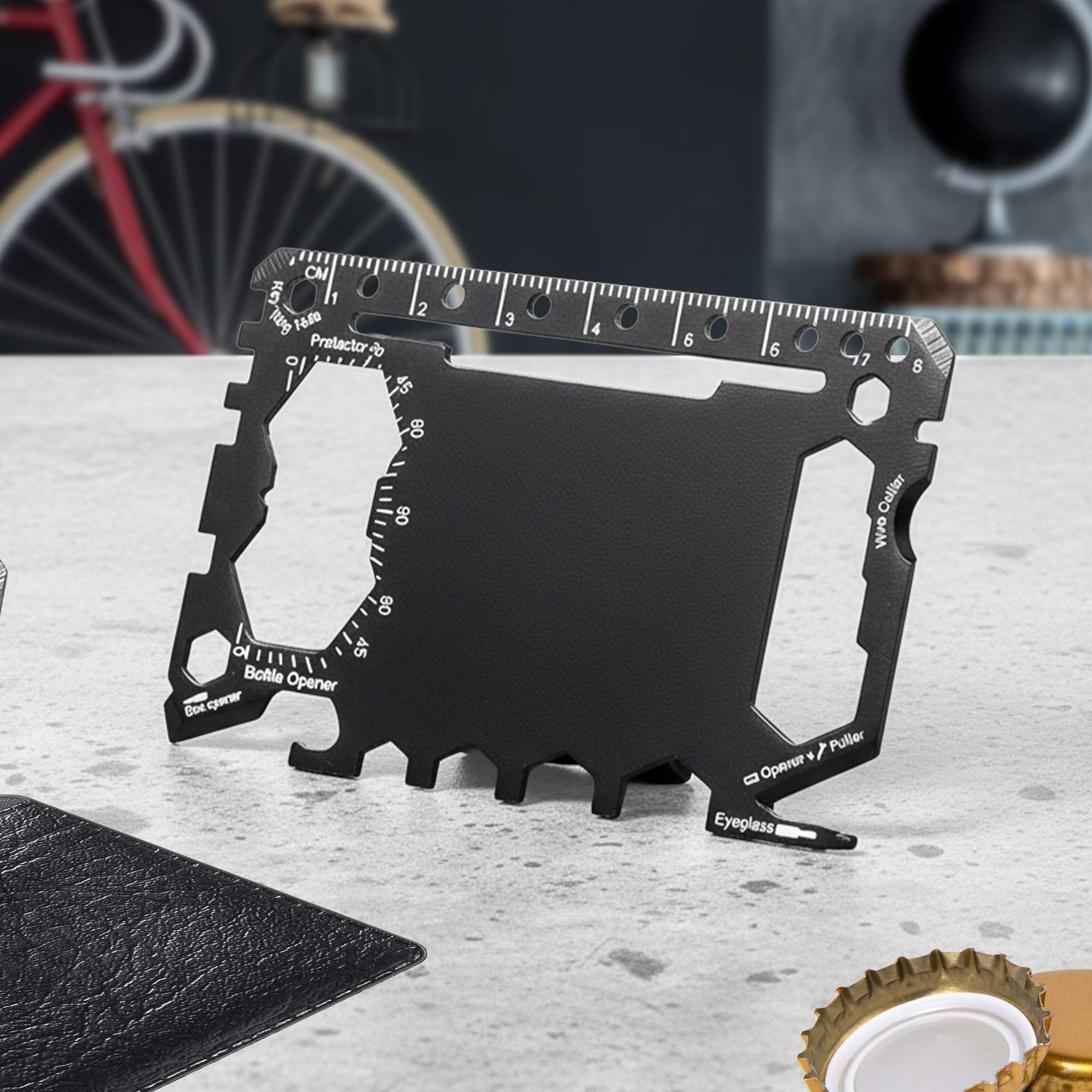 Multifunktionswerkzeug für die Brieftasche